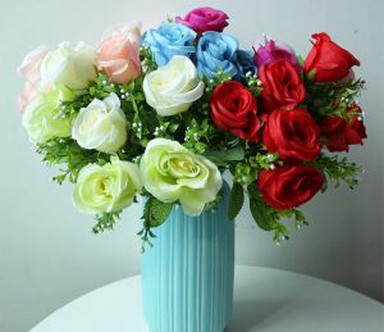 الحرير الاصطناعي روز زهرة