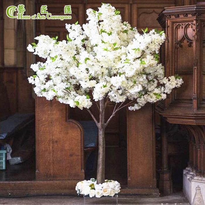 Silk Cherry Blossom Tree Tabletop Centerpiece Display